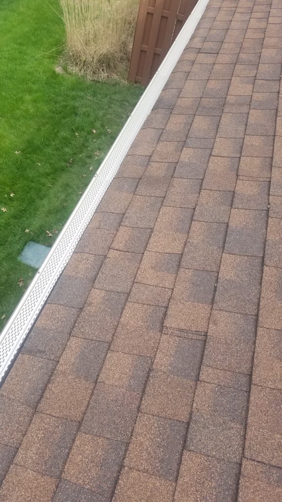 6 inch gutter system with Leaf Louver