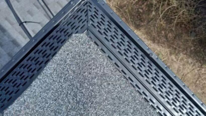 6 inch seamless gutter with Leaf Louver gutter protections