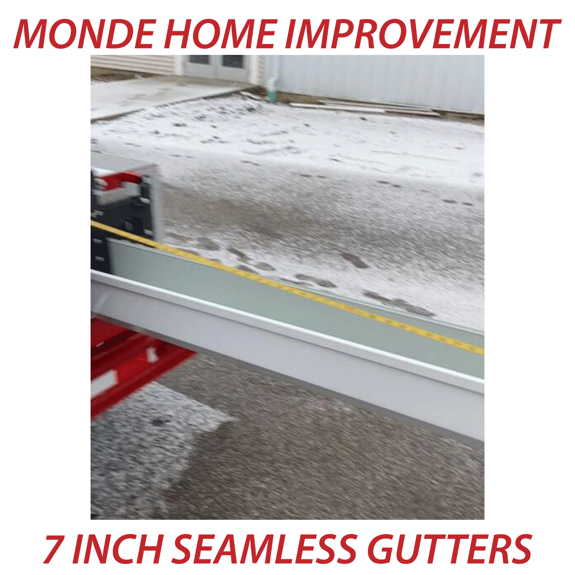 7 Inch Seamless Gutters - MONDE HOME IMPROVEMENT